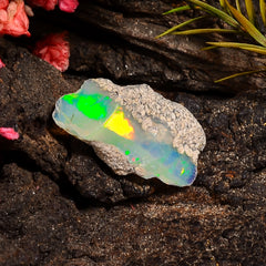 Terrific Top Grade Quality 100% Natural Welo Fire Ethiopian Opal Fancy Rough Loose Gemstone For Making Jewelry 21X12X6 MM 04.50 Cts. KR24-23 Sunkarton
