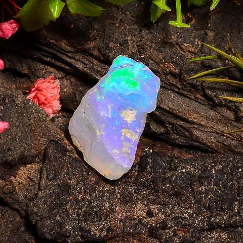 Unique Top Grade Quality 100% Natural Welo Fire Ethiopian Opal Fancy Rough Loose Gemstone For Making Jewelry 19X17X10 MM 09.00 Cts. KR24-24 Sunkarton
