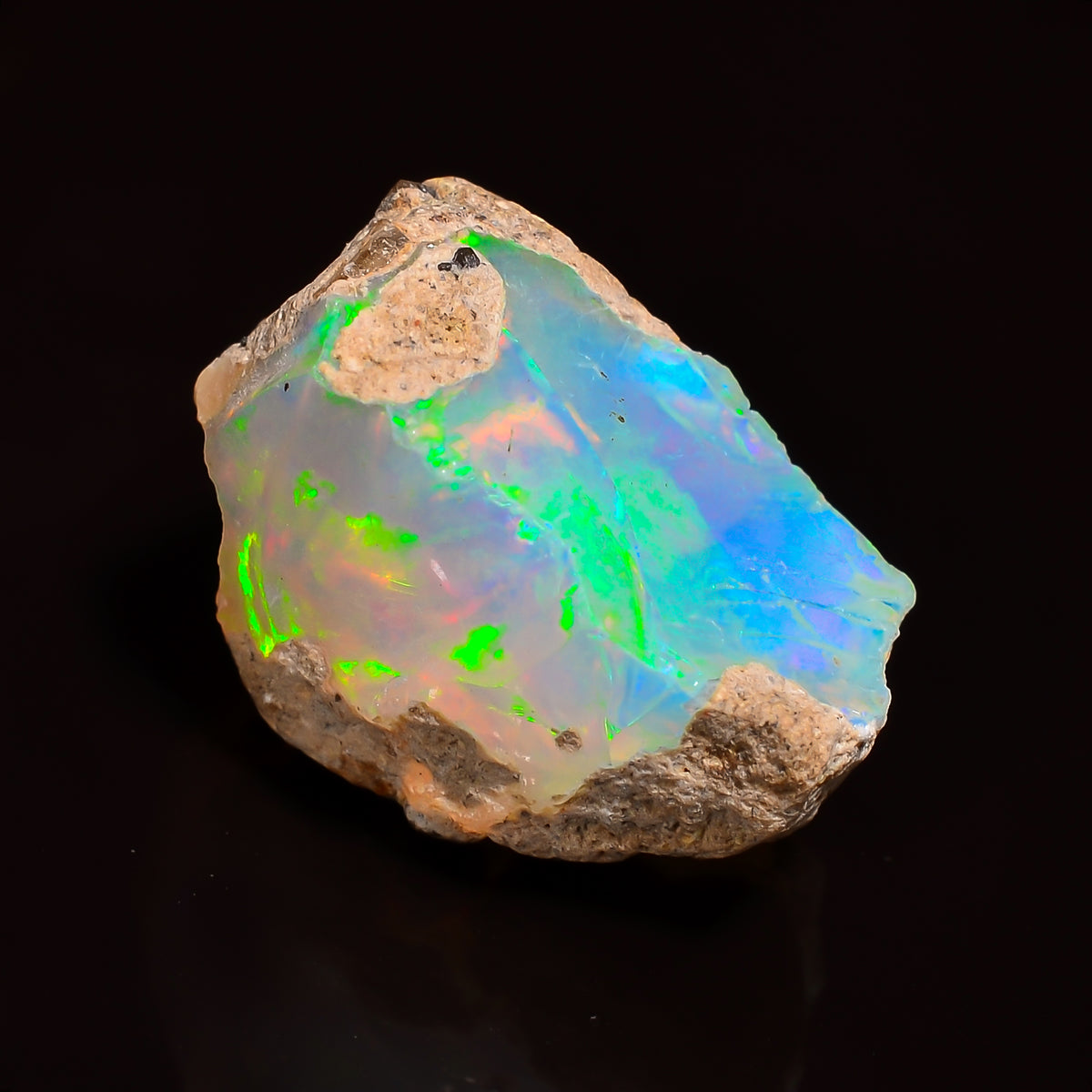 Wonderful Top Grade Quality 100% Natural Welo Fire Ethiopian Opal Rough Loose Gemstone For Making Jewelry 14X10X8 MM 05.00 Cts. KR24-25 Sunkarton