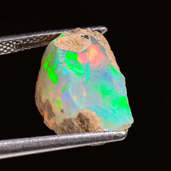 Wonderful Top Grade Quality 100% Natural Welo Fire Ethiopian Opal Rough Loose Gemstone For Making Jewelry 14X10X8 MM 05.00 Cts. KR24-25 Sunkarton