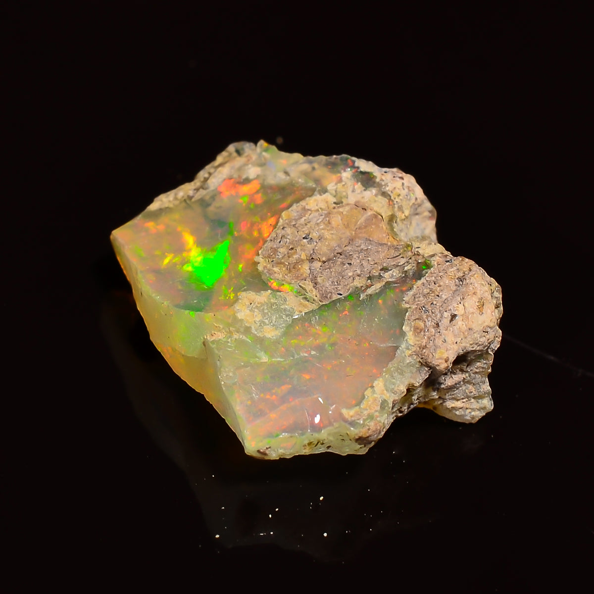 Amazing Top Grade Quality 100% Natural Welo Fire Ethiopian Opal Fancy Rough Loose Gemstone For Making Jewelry 13X11X5 MM 03.00 Cts. KR24-26 Sunkarton