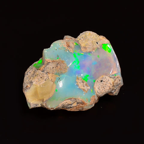 Attractive Top Grade Quality 100% Natural Welo Fire Ethiopian Opal Rough Loose Gemstone For Making Jewelry 19X15X9 MM 09.00 Cts. KR24-27 Sunkarton