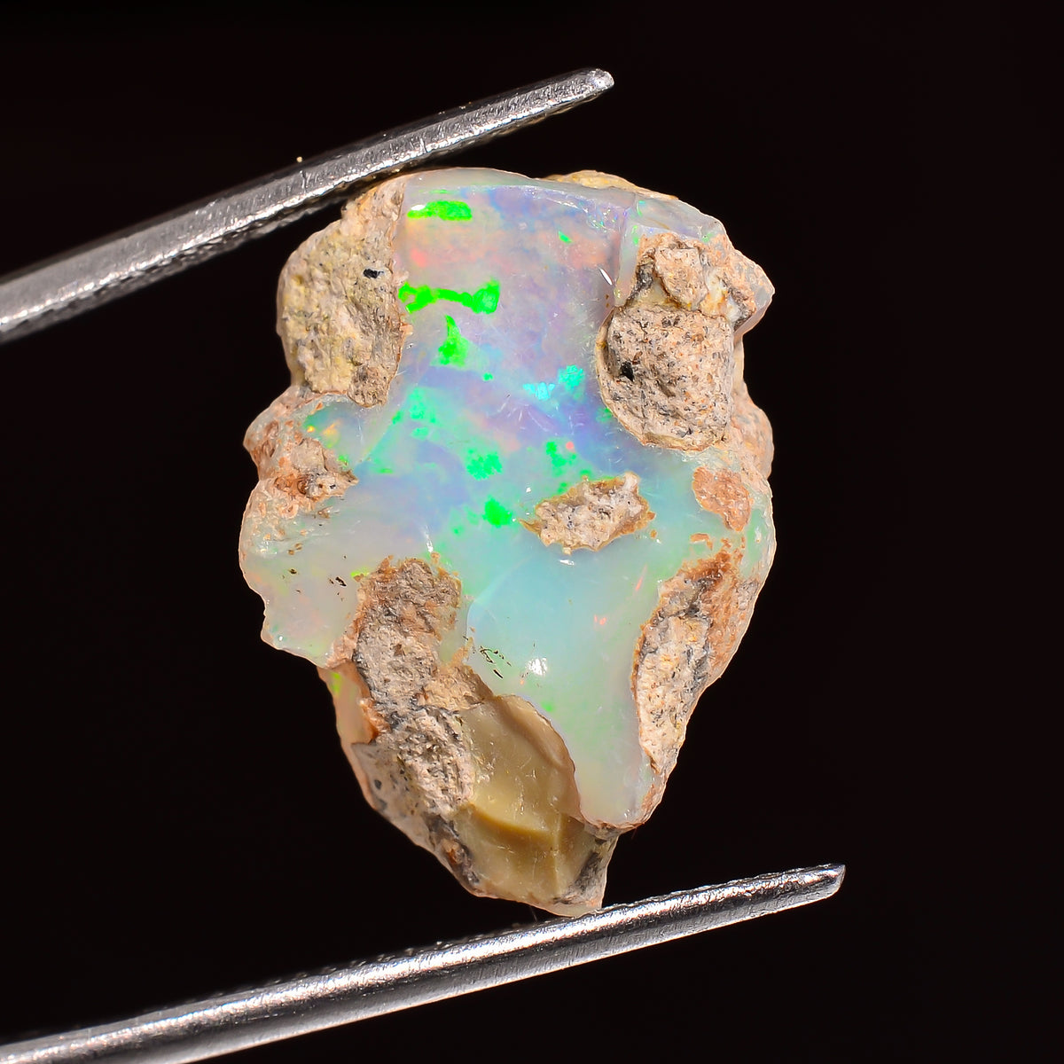 Attractive Top Grade Quality 100% Natural Welo Fire Ethiopian Opal Rough Loose Gemstone For Making Jewelry 19X15X9 MM 09.00 Cts. KR24-27 Sunkarton