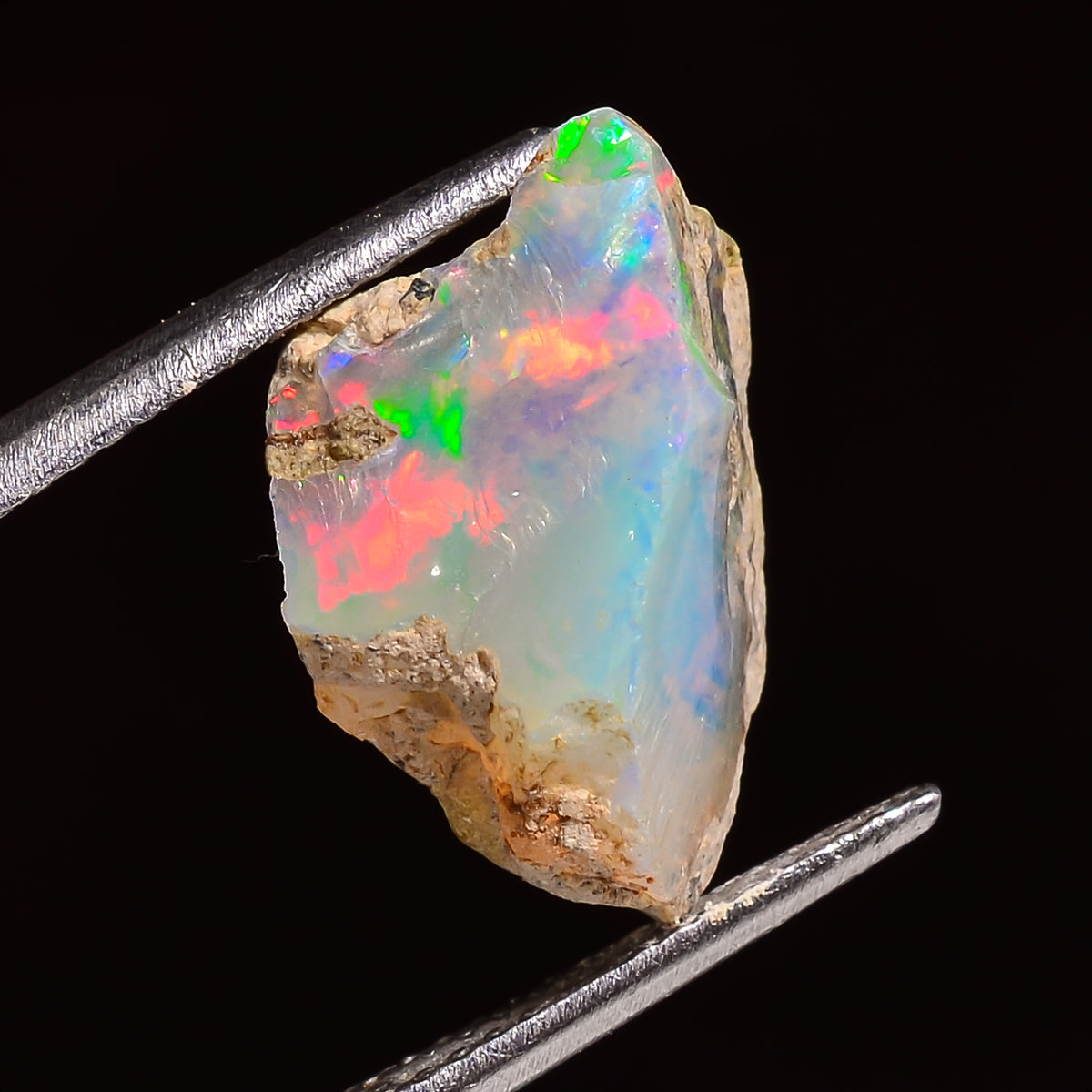 Awesome Top Grade Quality 100% Natural Welo Fire Ethiopian Opal Fancy Rough Loose Gemstone For Making Jewelry 16X10X8 MM 04.00 Cts. KR24-28 Sunkarton