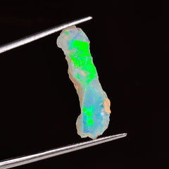 Beautiful Top Grade Quality 100% Natural Welo Fire Ethiopian Opal Fancy Rough Loose Gemstone For Making Jewelry 26X9X6 MM 03.50 Cts. KR24-29 Sunkarton