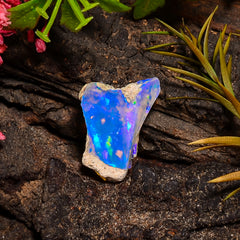 Attractive Top Grade Quality 100% Natural Welo Fire Ethiopian Opal Rough Loose Gemstone For Making Jewelry 18X12X7 MM 05.50 Cts. KR24-2 Sunkarton