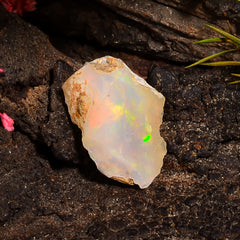 Classic Top Grade Quality 100% Natural Welo Fire Ethiopian Opal Fancy Rough Loose Gemstone For Making Jewelry 18X14X5 MM 05.00 Cts. KR24-30 Sunkarton