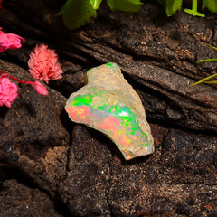 Elegant Top Grade Quality 100% Natural Welo Fire Ethiopian Opal Fancy Rough Loose Gemstone For Making Jewelry 16X14X7 MM 05.50 Cts. KR24-34 Sunkarton