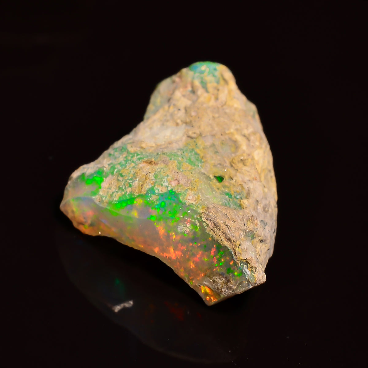 Elegant Top Grade Quality 100% Natural Welo Fire Ethiopian Opal Fancy Rough Loose Gemstone For Making Jewelry 16X14X7 MM 05.50 Cts. KR24-34 Sunkarton