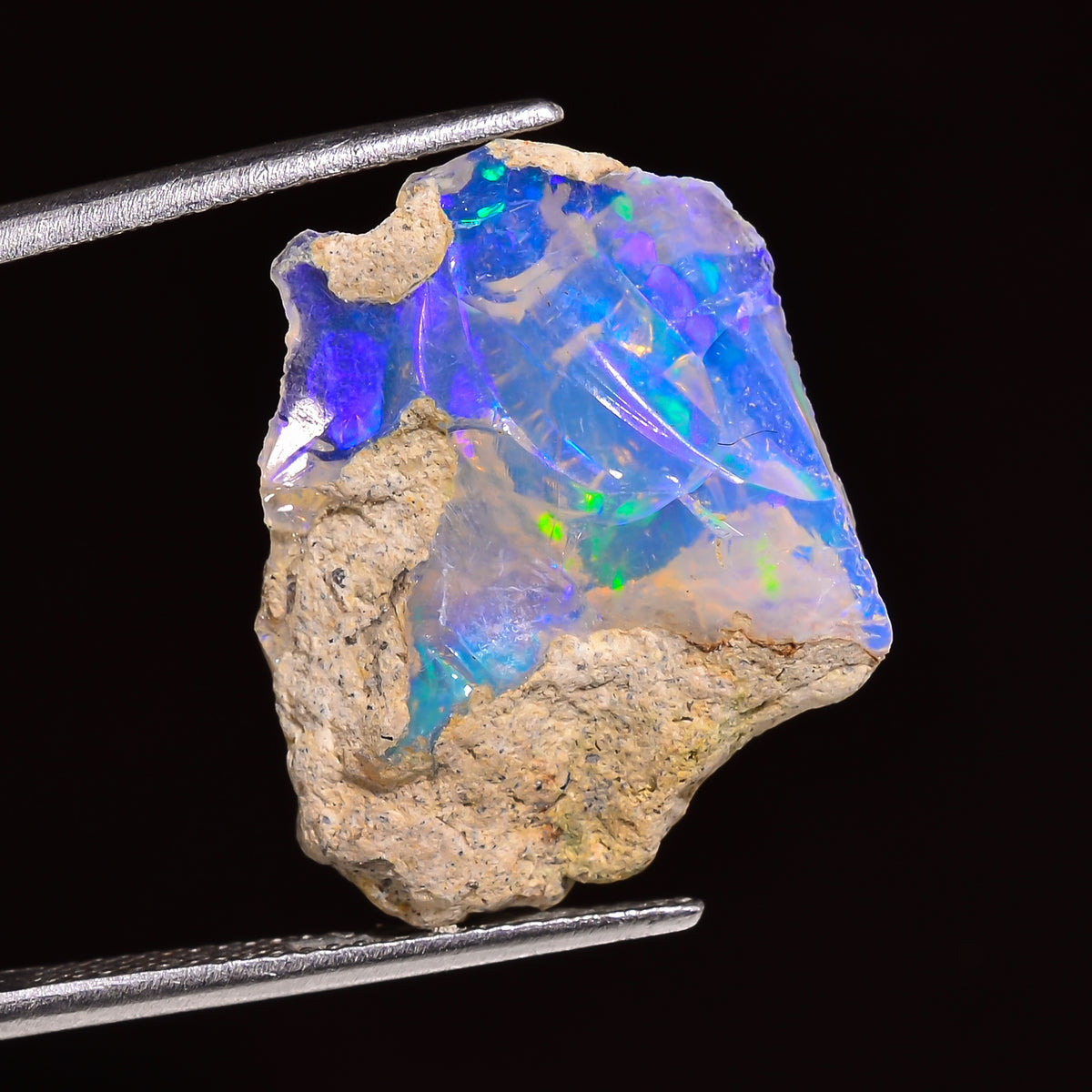 Fabulous Top Grade Quality 100% Natural Welo Fire Ethiopian Opal Fancy Rough Loose Gemstone For Making Jewelry 23X18X6 MM 08.00 Cts. KR24-35 Sunkarton