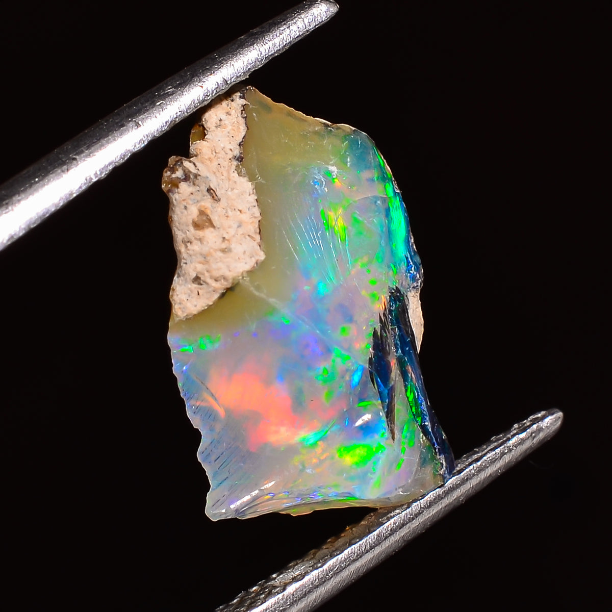 Fantastic Top Grade Quality 100% Natural Welo Fire Ethiopian Opal Rough Loose Gemstone For Making Jewelry 14X10X6 MM 02.50 Cts. KR24-36 Sunkarton