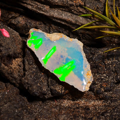 Gorgeous Top Grade Quality 100% Natural Welo Fire Ethiopian Opal Fancy Rough Loose Gemstone For Making Jewelry 21X11X7 MM 04.50 Cts. KR24-37 Sunkarton