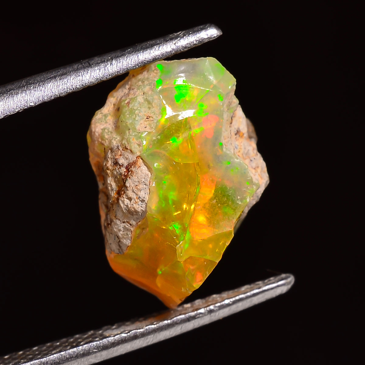 Immaculate Top Grade Quality 100% Natural Welo Fire Ethiopian Opal Rough Loose Gemstone For Making Jewelry 14X9X9 MM 04.00 Cts. KR24-38 Sunkarton