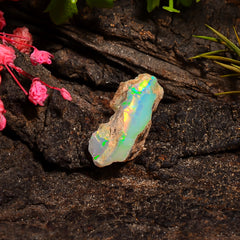 Incredible Top Grade Quality 100% Natural Welo Fire Ethiopian Opal Rough Loose Gemstone For Making Jewelry 18X9X8 MM 04.50 Cts. KR24-39 Sunkarton