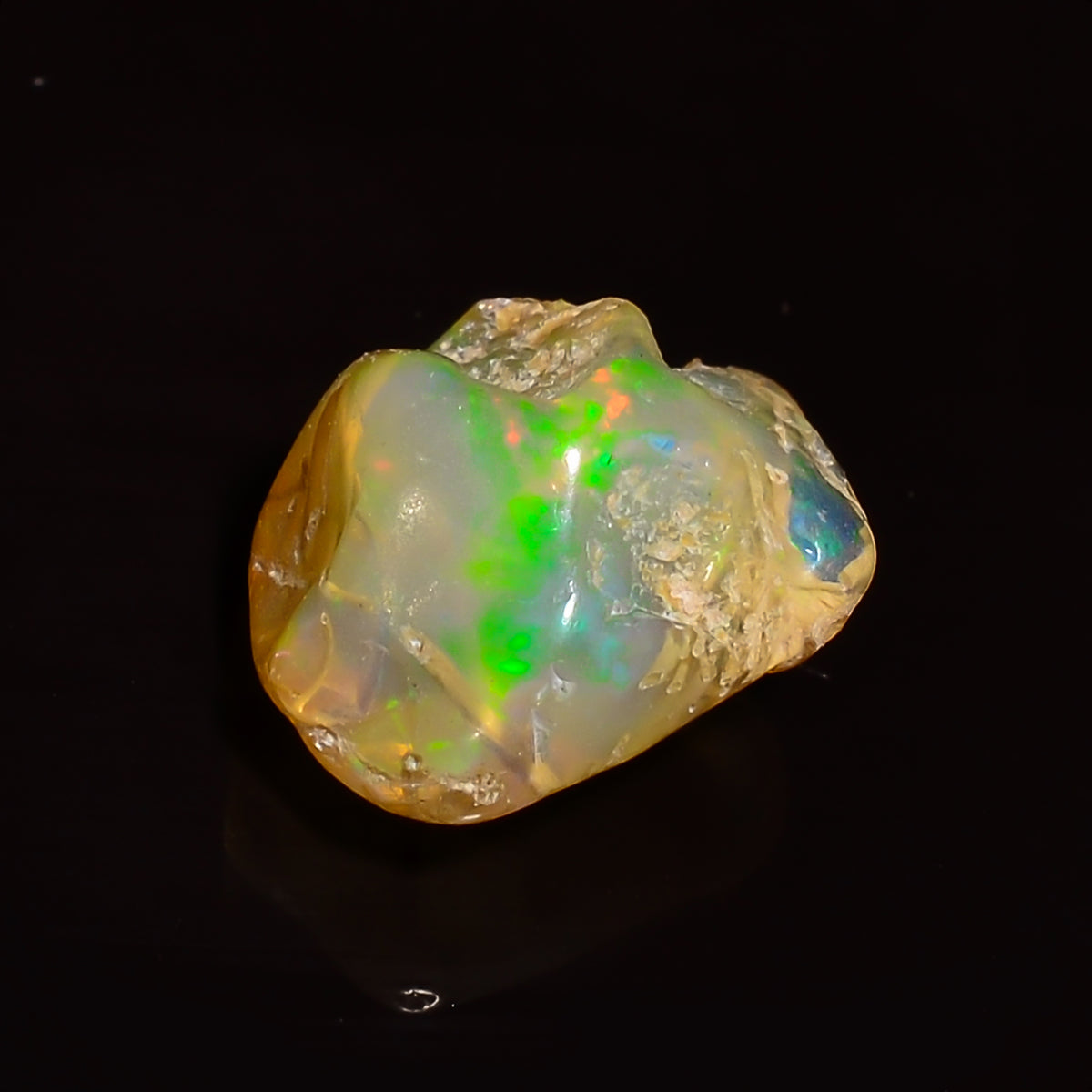 Marvellous Top Grade Quality 100% Natural Welo Fire Ethiopian Opal Fancy Rough Loose Gemstone For Making Jewelry 9X8X6 MM 01.50 Cts. KR24-40 Sunkarton