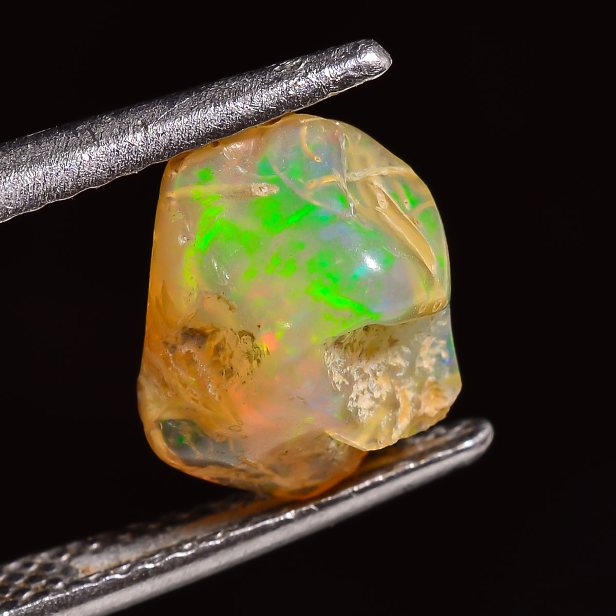 Marvellous Top Grade Quality 100% Natural Welo Fire Ethiopian Opal Fancy Rough Loose Gemstone For Making Jewelry 9X8X6 MM 01.50 Cts. KR24-40 Sunkarton