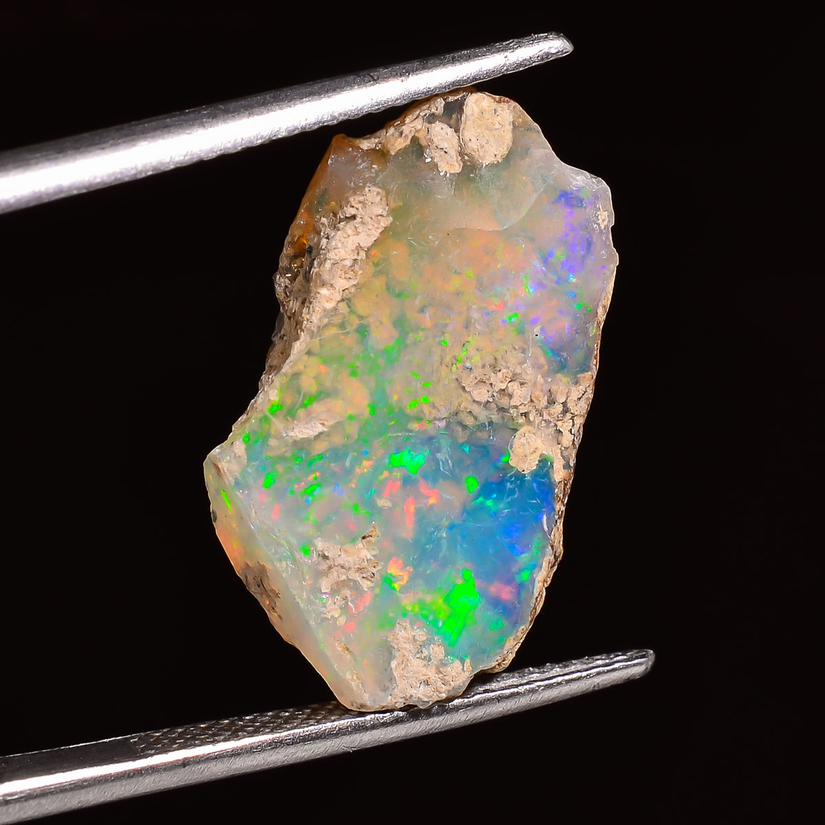 Mind Blowing Top Grade Quality 100% Natural Welo Fire Ethiopian Opal Rough Loose Gemstone For Making Jewelry 21X13X8 MM 08.00 Cts. KR24-41 Sunkarton