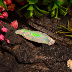 Outstanding Top Grade Quality 100% Natural Welo Fire Ethiopian Opal Rough Loose Gemstone For Making Jewelry 26X8X6 MM 04.50 Cts. KR24-42 Sunkarton