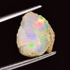 Superb Top Grade Quality 100% Natural Welo Fire Ethiopian Opal Fancy Rough Loose Gemstone For Making Jewelry 14X12X4 MM 02.50 Cts. KR24-44 Sunkarton
