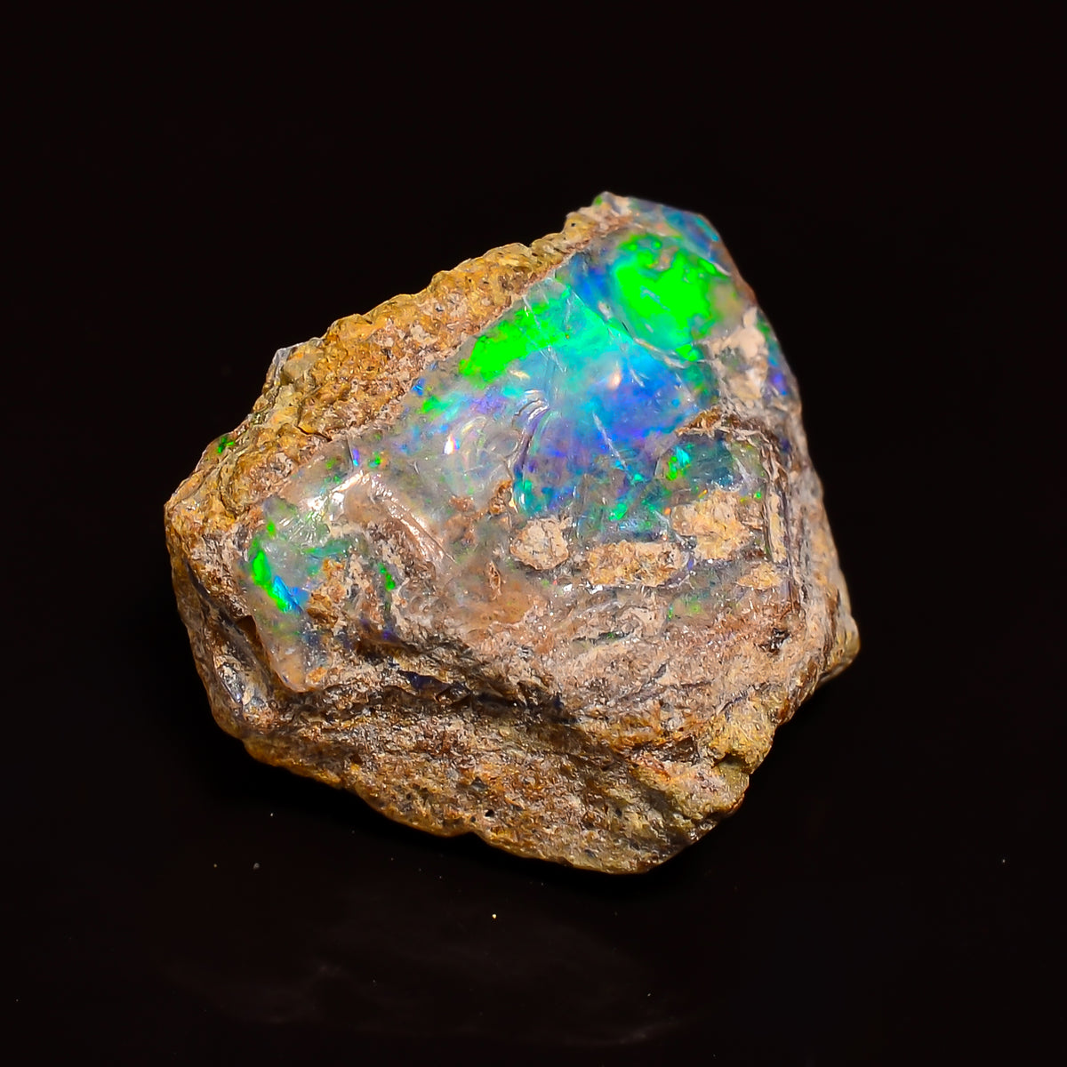 Stunning Top Grade Quality 100% Natural Welo Fire Ethiopian Opal Fancy Rough Loose Gemstone For Making Jewelry 15X13X9 MM 07.00 Cts. KR24-45 Sunkarton