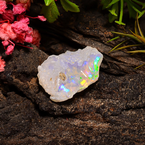 Tempting Top Grade Quality 100% Natural Welo Fire Ethiopian Opal Fancy Rough Loose Gemstone For Making Jewelry 19X16X5 MM 07.00 Cts. KR24-47 Sunkarton