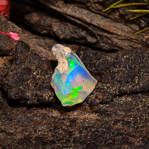 Terrific Top Grade Quality 100% Natural Welo Fire Ethiopian Opal Fancy Rough Loose Gemstone For Making Jewelry 14X10X8 MM 03.50 Cts. KR24-48 Sunkarton