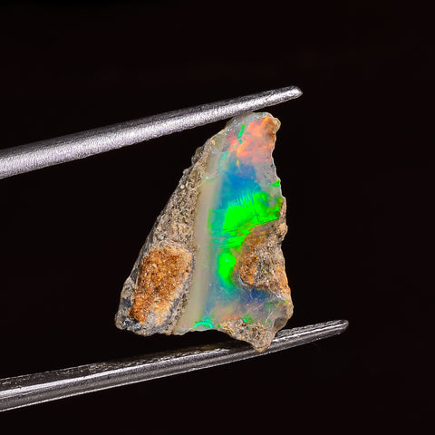 Beautiful Top Grade Quality 100% Natural Welo Fire Ethiopian Opal Fancy Rough Loose Gemstone For Making Jewelry 17X12X4 MM 03.00 Cts. KR24-4 Sunkarton