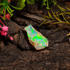 Wonderful Top Grade Quality 100% Natural Welo Fire Ethiopian Opal Rough Loose Gemstone For Making Jewelry 20X11X9 MM 06.00 Cts. KR24-50 Sunkarton