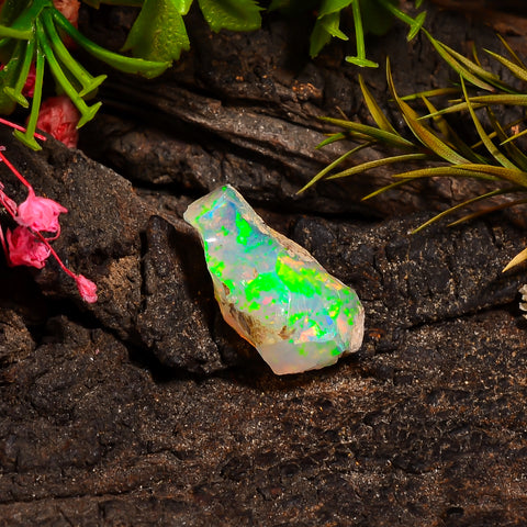 Wonderful Top Grade Quality 100% Natural Welo Fire Ethiopian Opal Rough Loose Gemstone For Making Jewelry 20X11X9 MM 06.00 Cts. KR24-50 Sunkarton