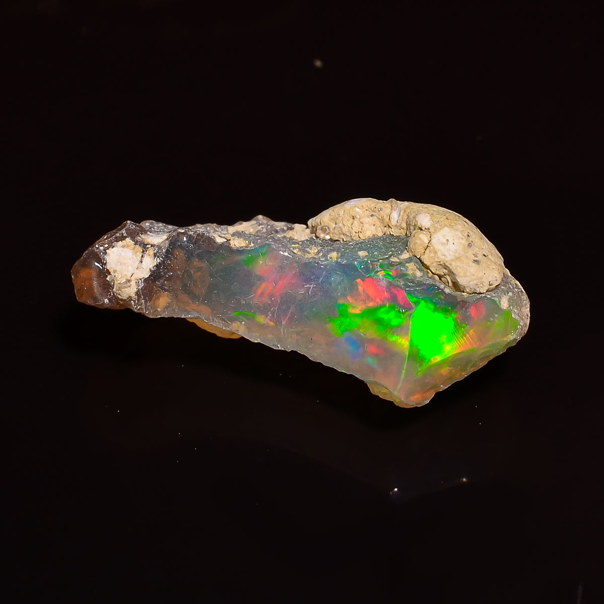 Amazing Top Grade Quality 100% Natural Welo Fire Ethiopian Opal Fancy Rough Loose Gemstone For Making Jewelry 20X12X8 MM 04.50 Cts. KR24-51 Sunkarton