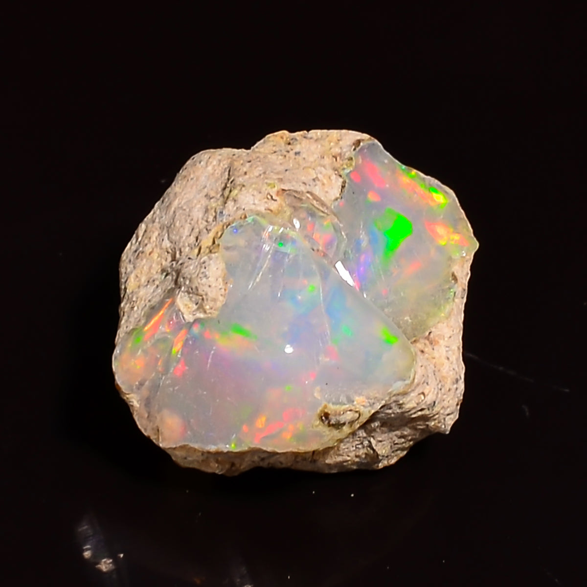 Awesome Top Grade Quality 100% Natural Welo Fire Ethiopian Opal Fancy Rough Loose Gemstone For Making Jewelry 14X12X8 MM 04.00 Cts. KR24-53 Sunkarton