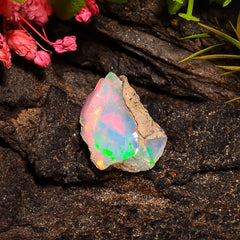 Classic Top Grade Quality 100% Natural Welo Fire Ethiopian Opal Fancy Rough Loose Gemstone For Making Jewelry 16X11X5 MM 03.50 Cts. KR24-55 Sunkarton