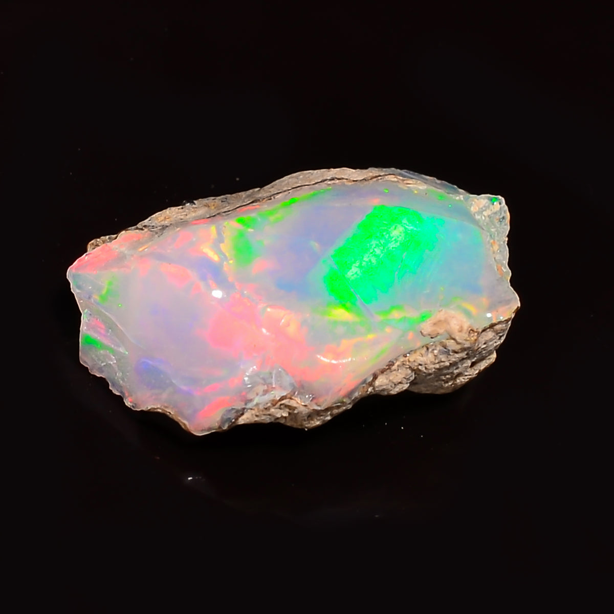 Classic Top Grade Quality 100% Natural Welo Fire Ethiopian Opal Fancy Rough Loose Gemstone For Making Jewelry 16X11X5 MM 03.50 Cts. KR24-55 Sunkarton