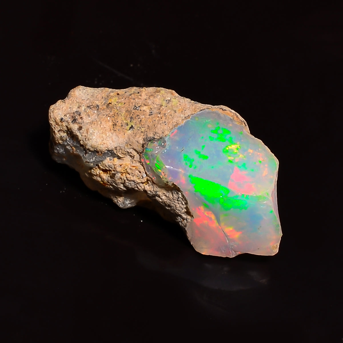 Dazzling Top Grade Quality 100% Natural Welo Fire Ethiopian Opal Fancy Rough Loose Gemstone For Making Jewelry 18X8X7 MM 05.00 Cts. KR24-56 Sunkarton