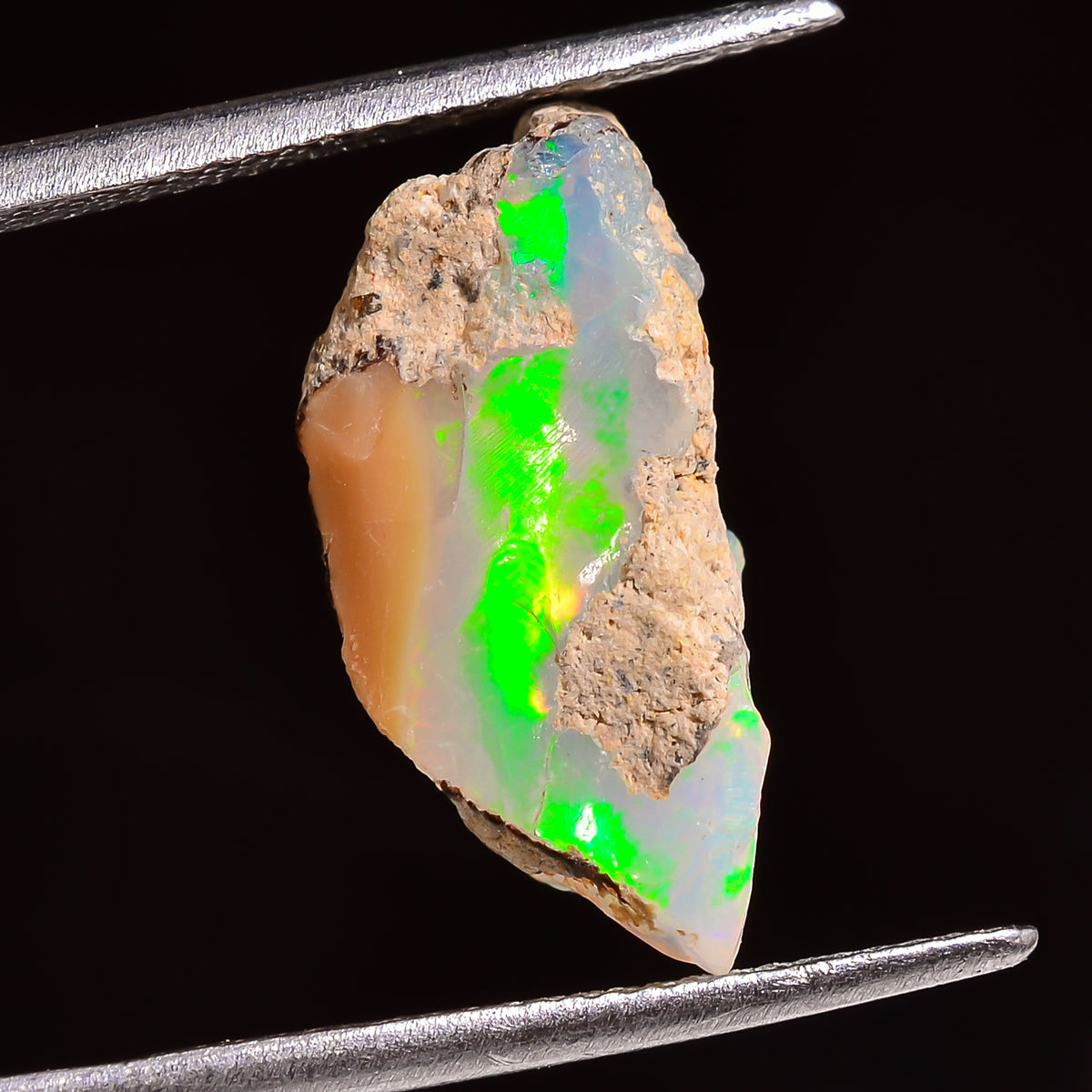 Dazzling Top Grade Quality 100% Natural Welo Fire Ethiopian Opal Fancy Rough Loose Gemstone For Making Jewelry 18X8X7 MM 05.00 Cts. KR24-56 Sunkarton