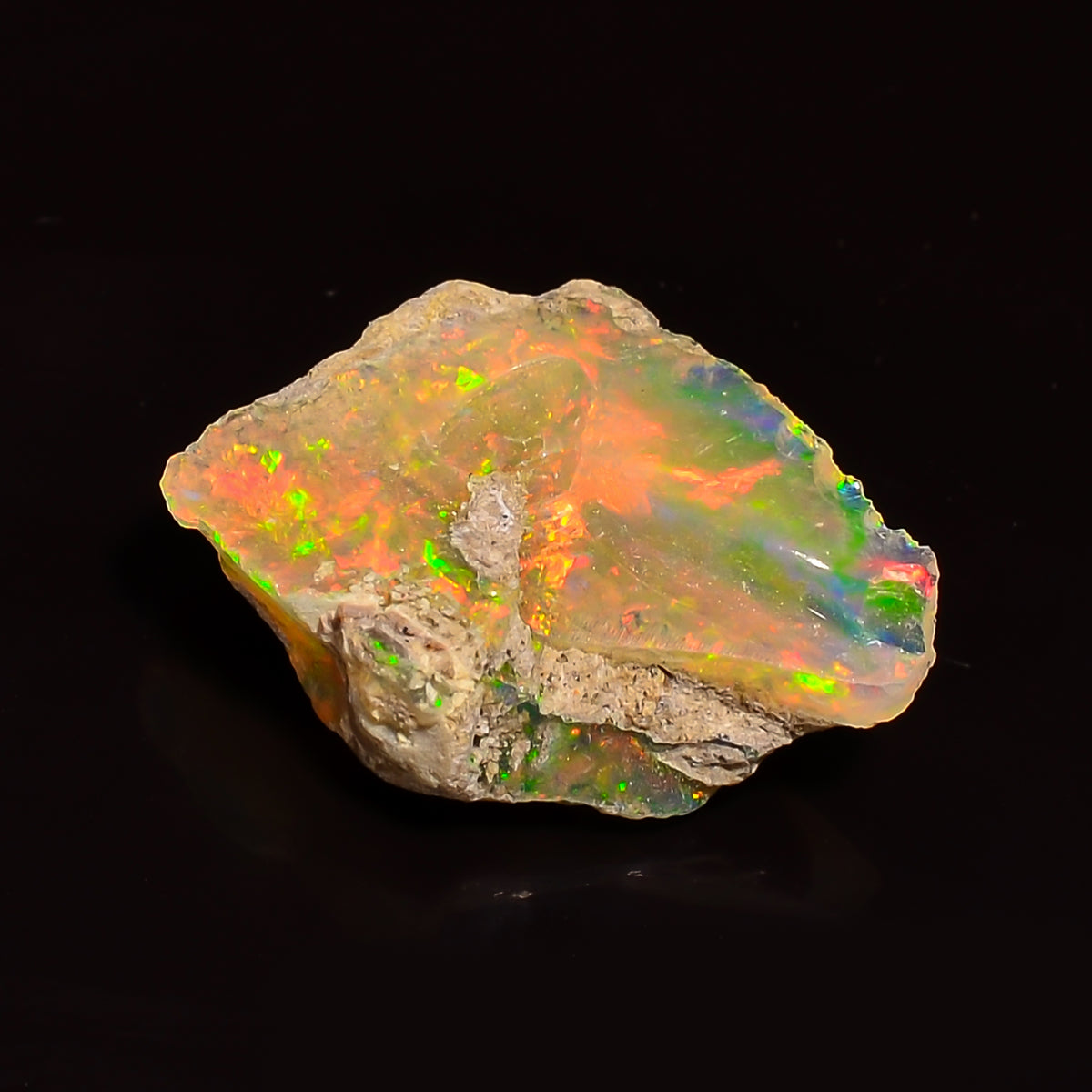 Excellent Top Grade Quality 100% Natural Welo Fire Ethiopian Opal Rough Loose Gemstone For Making Jewelry 15X11X5 MM 02.50 Cts. KR24-57 Sunkarton