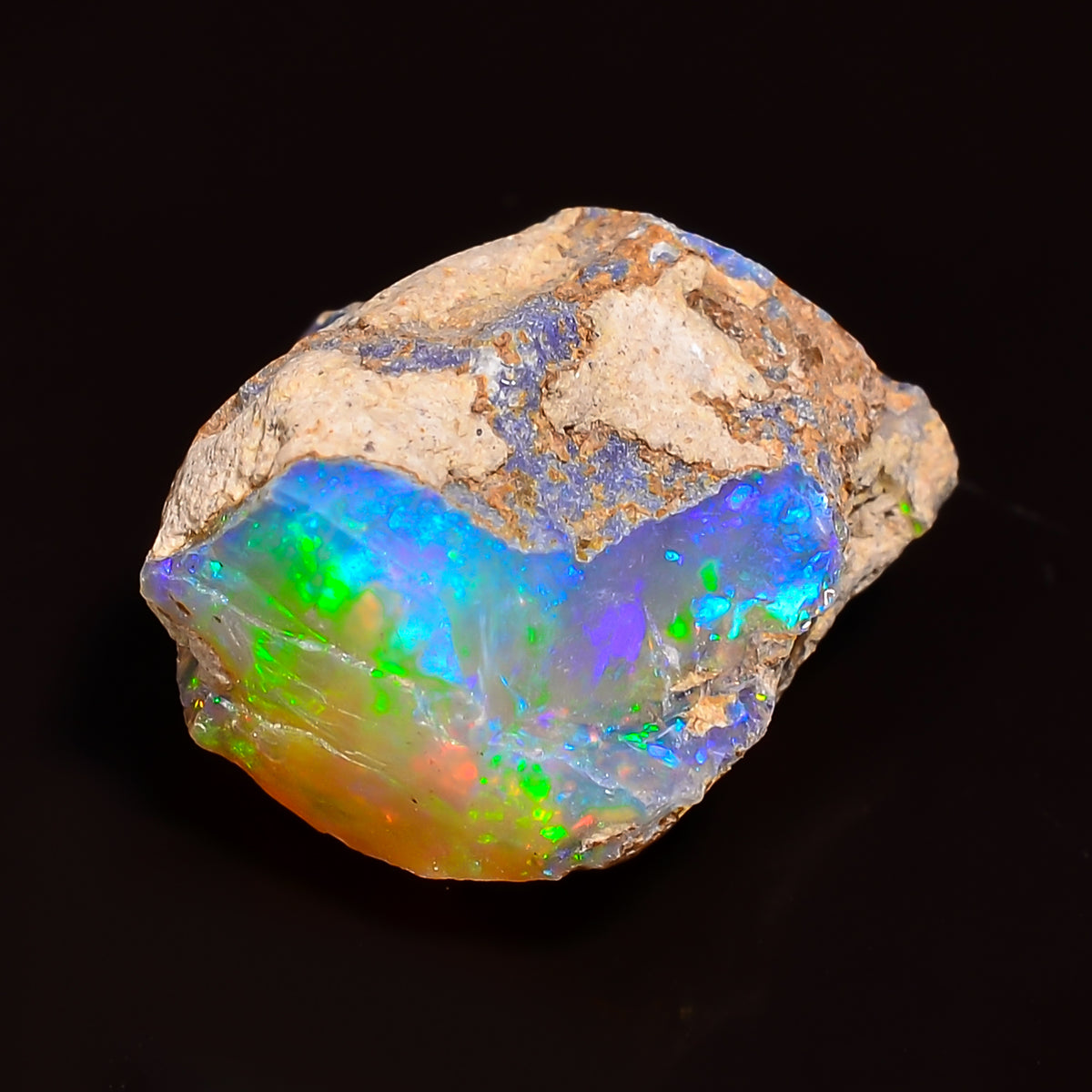 Exclusive Top Grade Quality 100% Natural Welo Fire Ethiopian Opal Rough Loose Gemstone For Making Jewelry 14X13X10 MM 08.00 Cts. KR24-58 Sunkarton