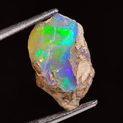 Exclusive Top Grade Quality 100% Natural Welo Fire Ethiopian Opal Rough Loose Gemstone For Making Jewelry 14X13X10 MM 08.00 Cts. KR24-58 Sunkarton