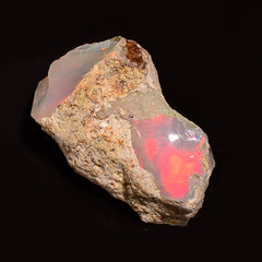 Gorgeous Top Grade Quality 100% Natural Welo Fire Ethiopian Opal Rough Loose Gemstone For Making Jewelry 20X13X10 MM 08.00 Cts. KR24-62 Sunkarton