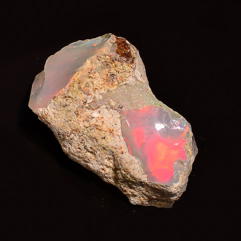 Gorgeous Top Grade Quality 100% Natural Welo Fire Ethiopian Opal Rough Loose Gemstone For Making Jewelry 20X13X10 MM 08.00 Cts. KR24-62 Sunkarton