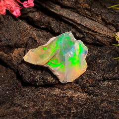 Immaculate Top Grade Quality 100% Natural Welo Fire Ethiopian Opal Rough Loose Gemstone For Making Jewelry 19X14X6 MM 05.00 Cts. KR24-63 Sunkarton