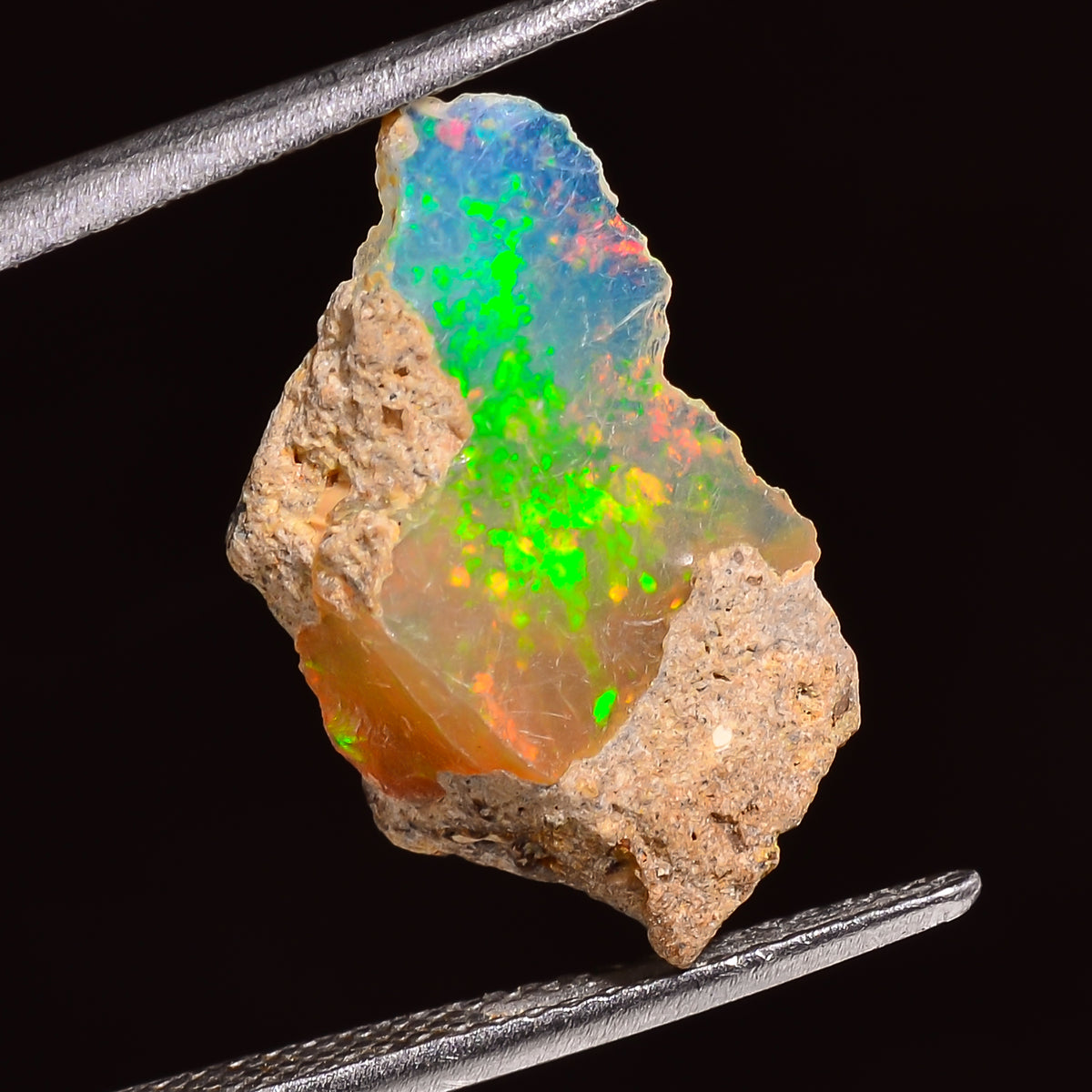 Incredible Top Grade Quality 100% Natural Welo Fire Ethiopian Opal Rough Loose Gemstone For Making Jewelry 19X11X5 MM 03.00 Cts. KR24-64 Sunkarton