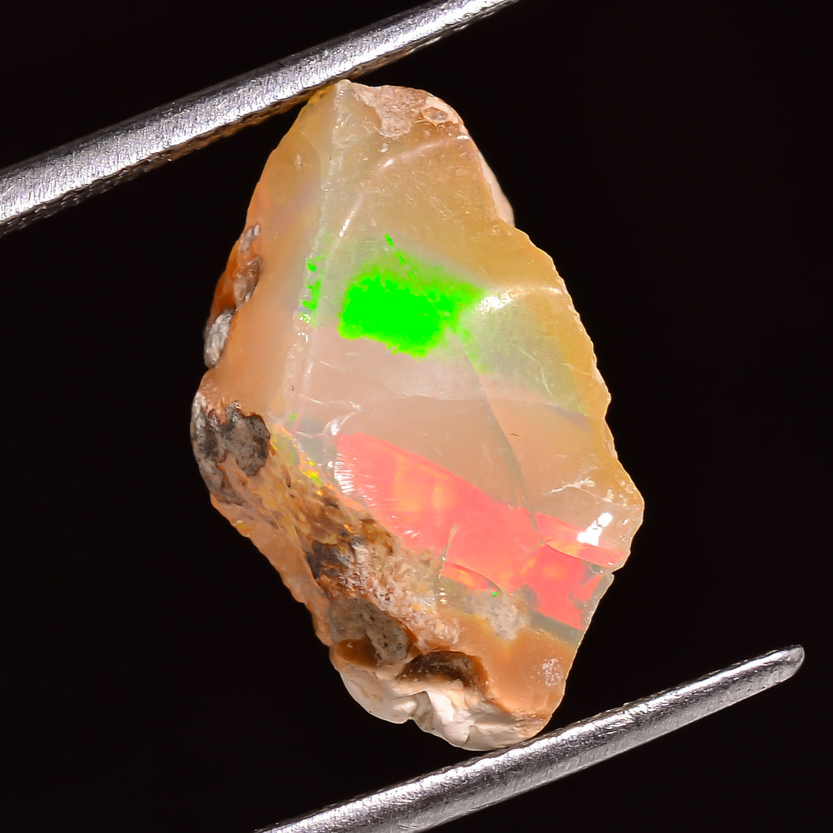 Marvellous Top Grade Quality 100% Natural Welo Fire Ethiopian Opal Rough Loose Gemstone For Making Jewelry 18X12X10 MM 07.00 Cts. KR24-65 Sunkarton