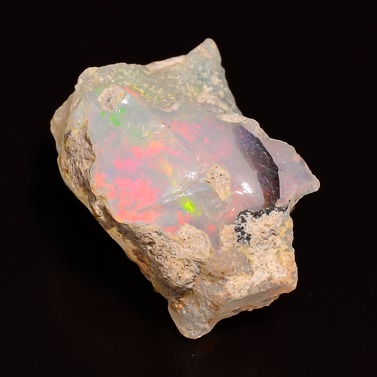 Outstanding Top Grade Quality 100% Natural Welo Fire Ethiopian Opal Rough Loose Gemstone For Making Jewelry 19X14X10 MM 09.50 Cts. KR24-67 Sunkarton