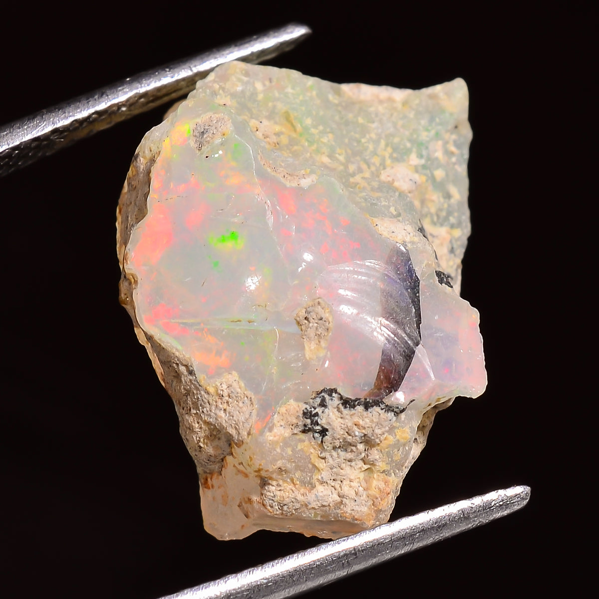 Outstanding Top Grade Quality 100% Natural Welo Fire Ethiopian Opal Rough Loose Gemstone For Making Jewelry 19X14X10 MM 09.50 Cts. KR24-67 Sunkarton