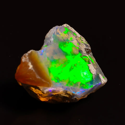Splendid Top Grade Quality 100% Natural Welo Fire Ethiopian Opal Fancy Rough Loose Gemstone For Making Jewelry 16X11X8 MM 04.50 Cts. KR24-68 Sunkarton