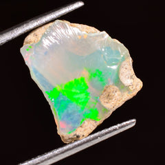 Superb Top Grade Quality 100% Natural Welo Fire Ethiopian Opal Fancy Rough Loose Gemstone For Making Jewelry 14X13X8 MM 04.00 Cts. KR24-69 Sunkarton