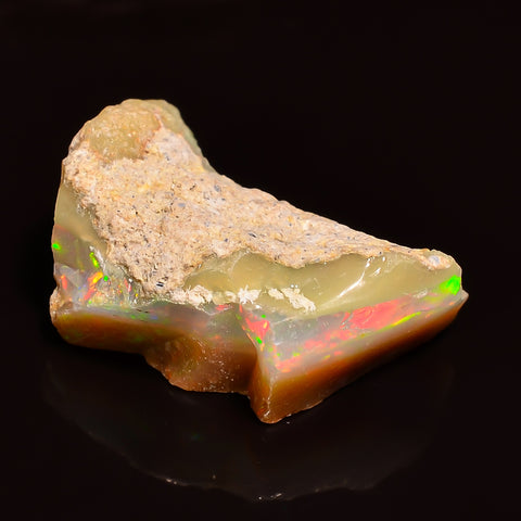 Stunning Top Grade Quality 100% Natural Welo Fire Ethiopian Opal Fancy Rough Loose Gemstone For Making Jewelry 16X11X8 MM 05.50 Cts. KR24-70 Sunkarton