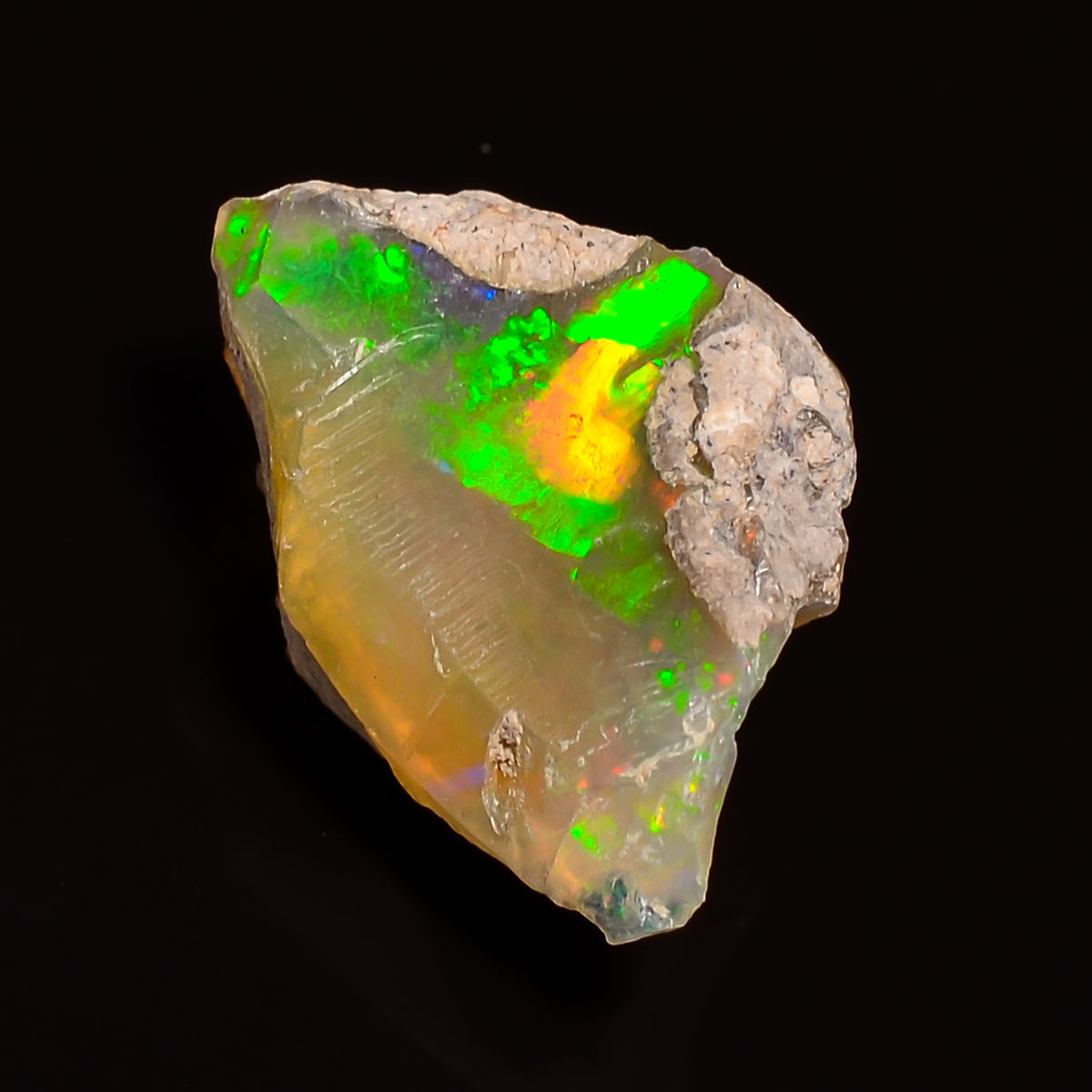 Supreme Top Grade Quality 100% Natural Welo Fire Ethiopian Opal Fancy Rough Loose Gemstone For Making Jewelry 17X11X8 MM 05.50 Cts. KR24-71 Sunkarton