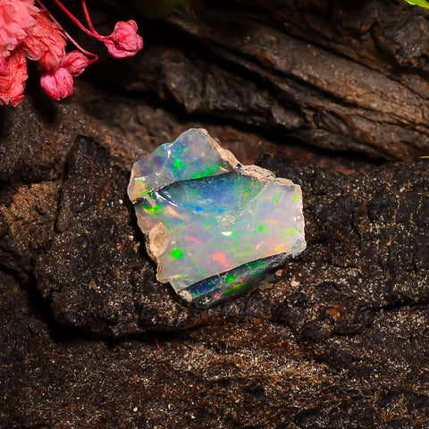 Tempting Top Grade Quality 100% Natural Welo Fire Ethiopian Opal Fancy Rough Loose Gemstone For Making Jewelry 13X11X4 MM 02.50 Cts. KR24-72 Sunkarton